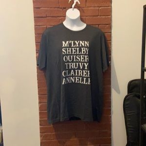 CANVAS tee with Steel Magnolias print